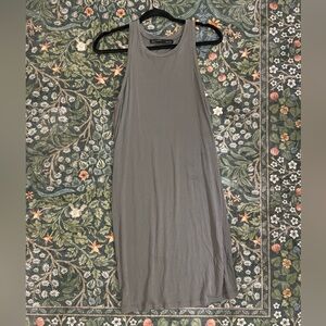 All Saints Gray Green Sleeveless Dress Medium